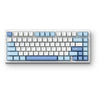 Mchose g75 pro tri-mode gasket structuur mechanisch gaming toetsenbord (blauw, us lay-out, ktt cabbage tofu v2, 75%, rgb, hot swap, pbt double-shot, 2.4 ghz usb-c bluetooth)