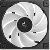 Deepcool fd12 argb case fans (zwart, 3 stuks, 120 x 120 x 25 mm, pwm, 3 stuks, 4-pins pwm fan-connector)