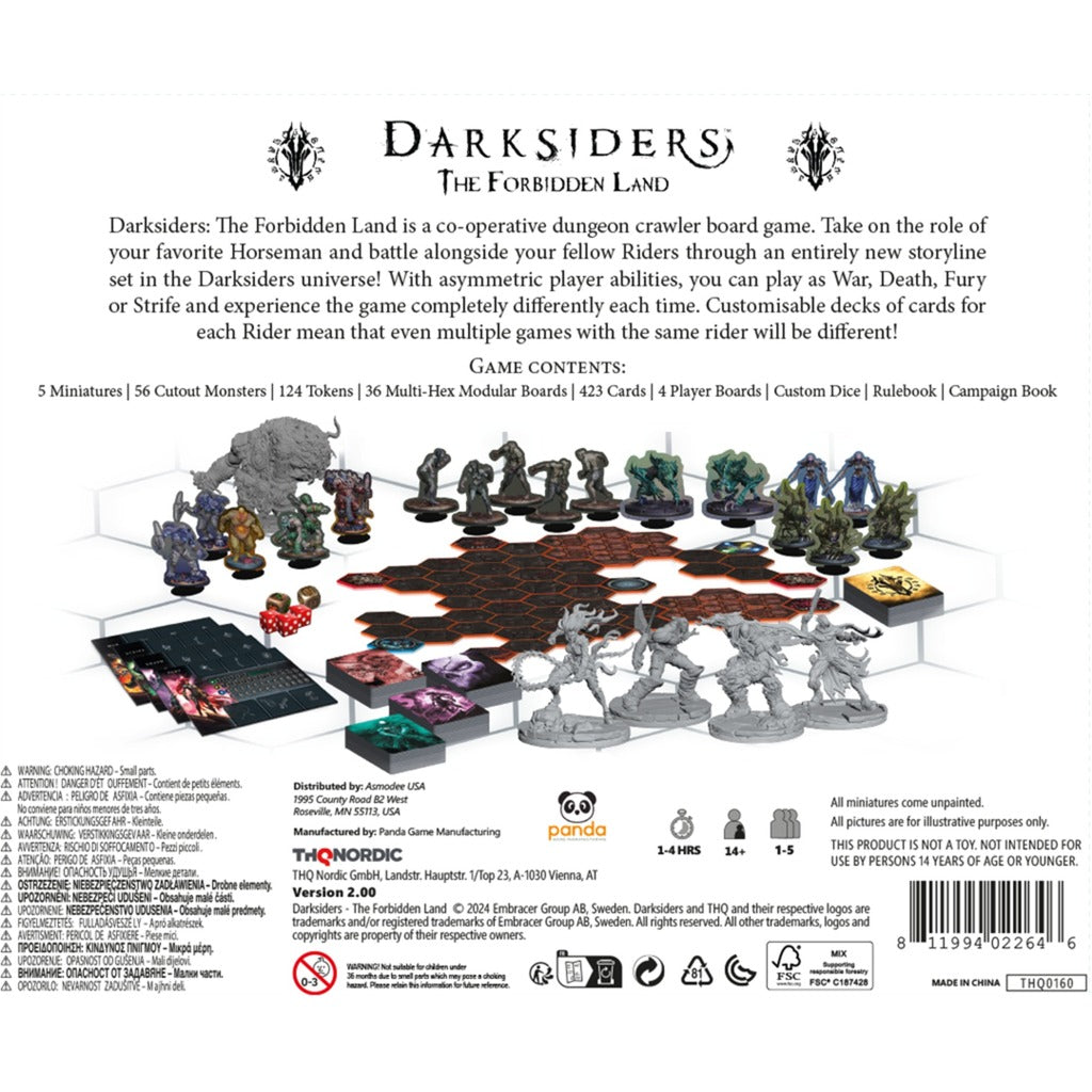 European player network darksiders: the forbidden land bordspel (engels, 1 - 5 spelers, 30 - 60 minuten, vanaf 16 jaar)