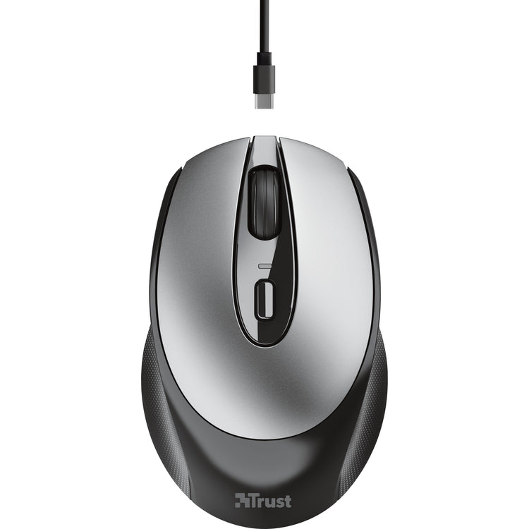 Trust zaya draadloze oplaadbare muis (zwart, 800 - 1600 dpi)