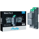 Shelly qubino wave pro 2 relais (grijs) - afbeelding 1