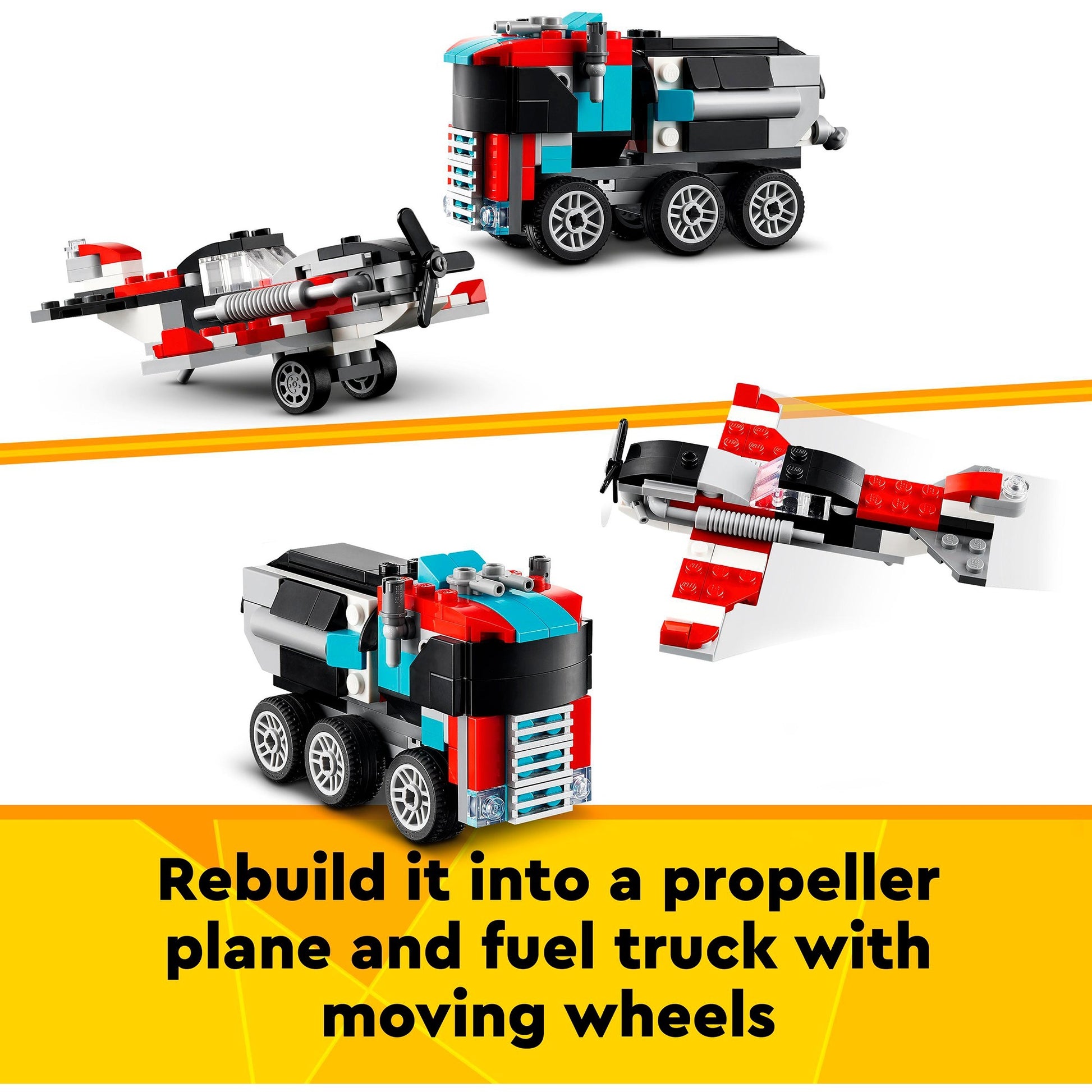 Lego creator 3in1 truck met helikopter - 31146