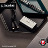 Kingston xs2000 portable 4 tb externe ssd (zilver zwart, sxs2000 2000g, usb-c 3.2 (20 gbit s))