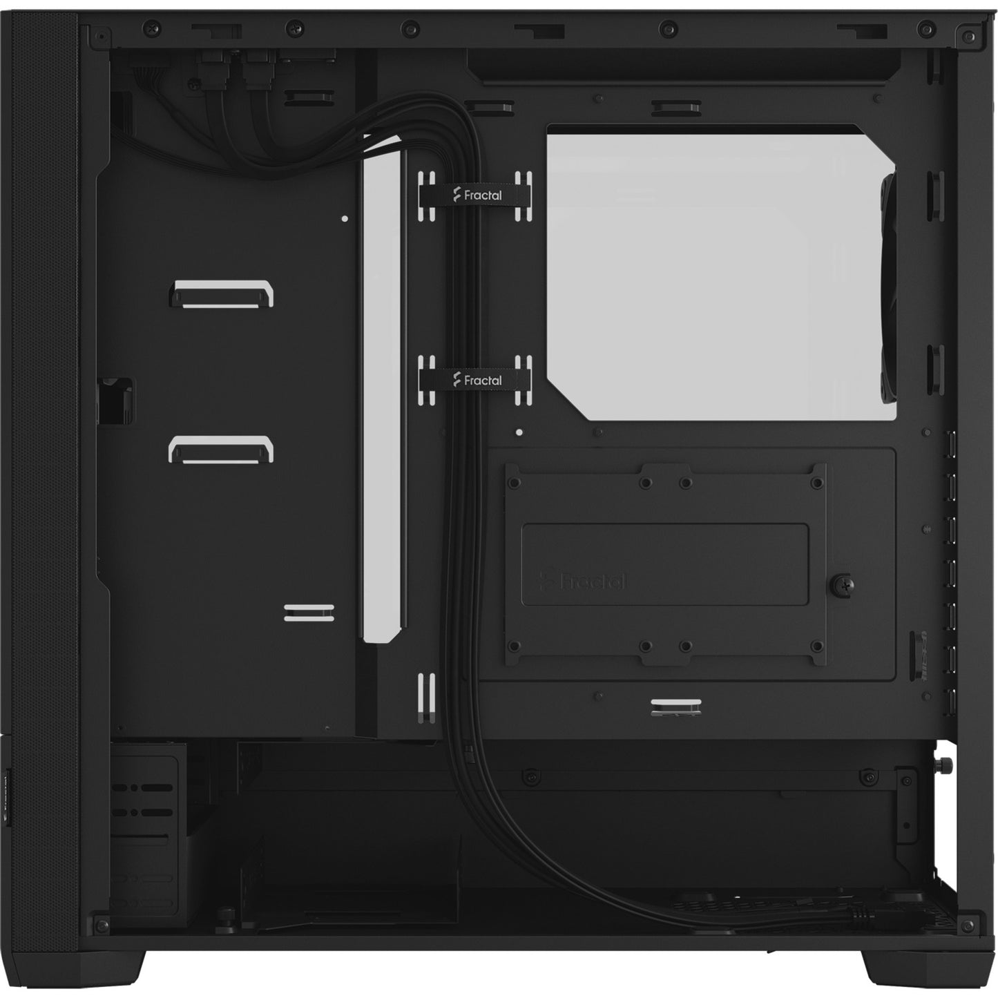 Fractal design pop silent black tg clear tint midi tower behuizing (zwart | 2x usb-a | tempered glass)