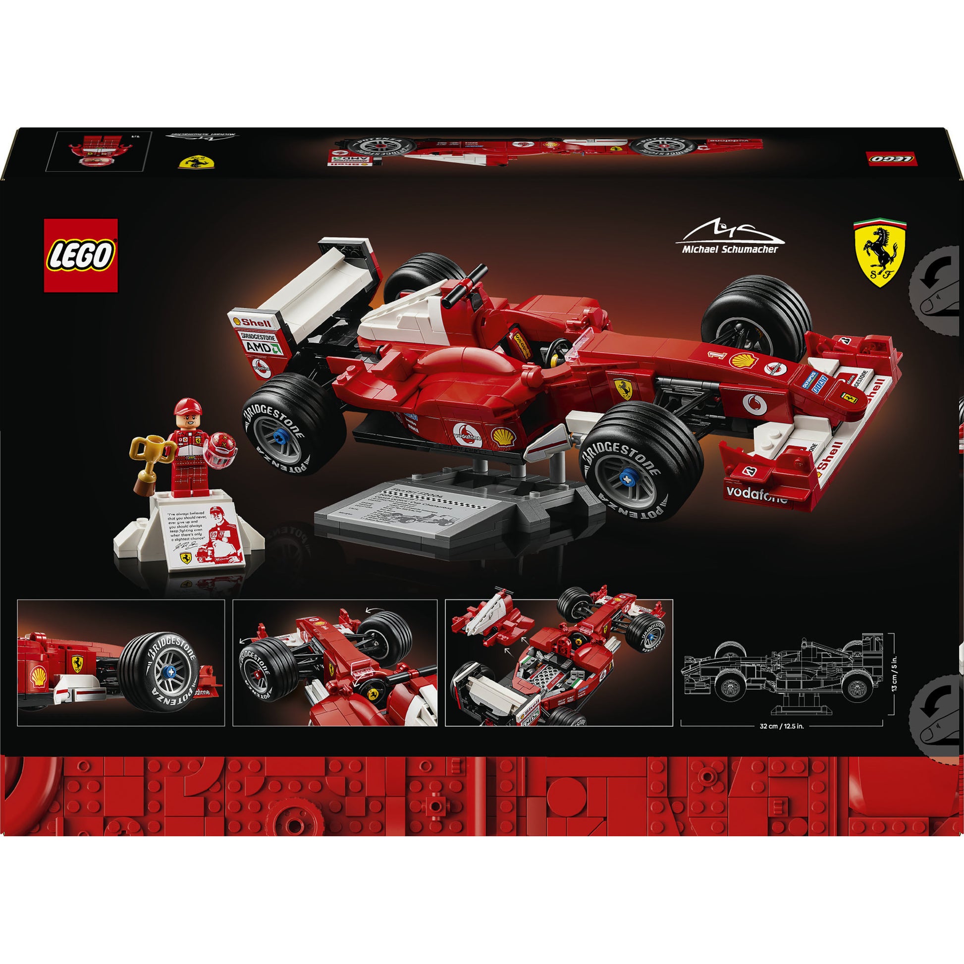 Lego icons ferrari f2004 en michael schumacher - 11375