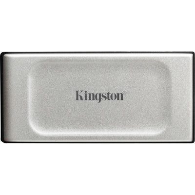 Kingston xs2000 portable 4 tb externe ssd (zilver zwart, sxs2000 2000g, usb-c 3.2 (20 gbit s))