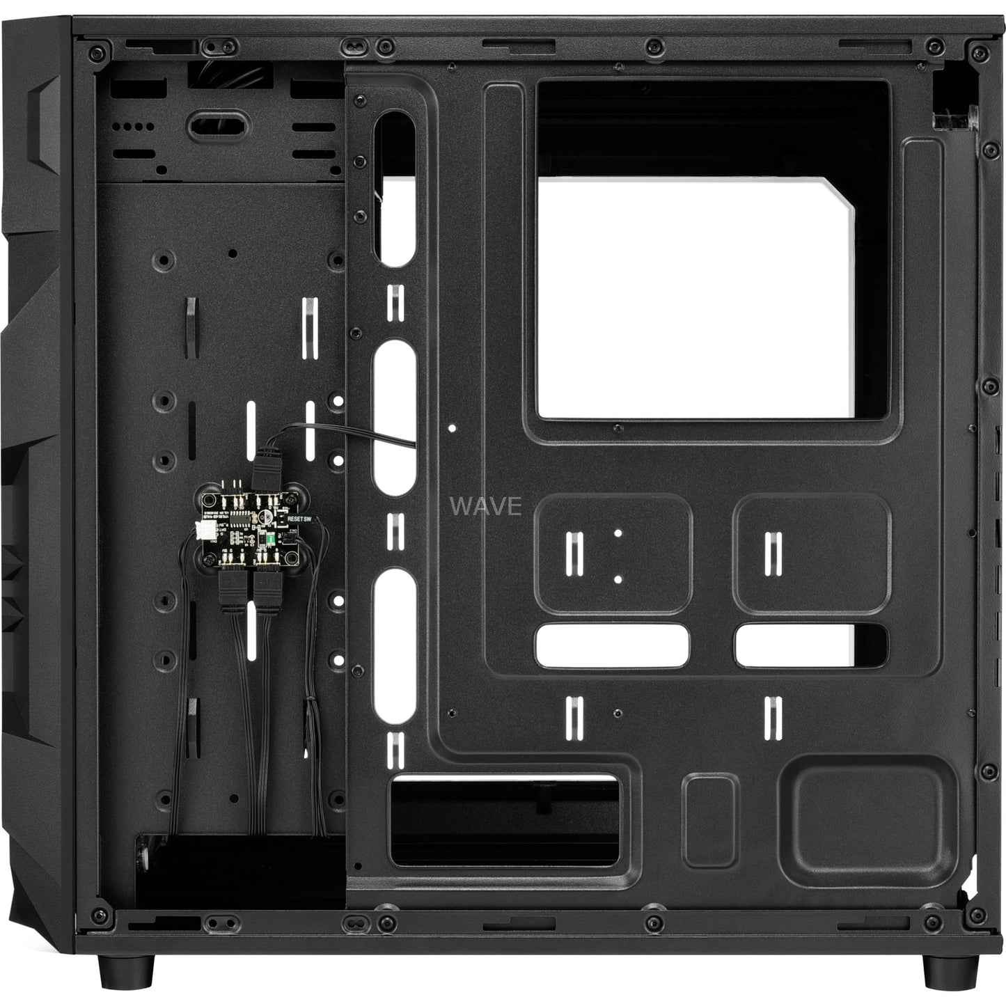 Sharkoon vg7-w rgb midi tower behuizing (zwart | 2x usb-a | rgb | window)