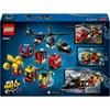 Lego city - helikopter, brandweerauto en onderzeeër remix constructiespeelgoed (60462 | set van 3 modulaire voertuigen)