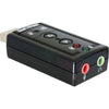 Delock usb sound adapter 7.1 geluidskaart (zwart, retail)