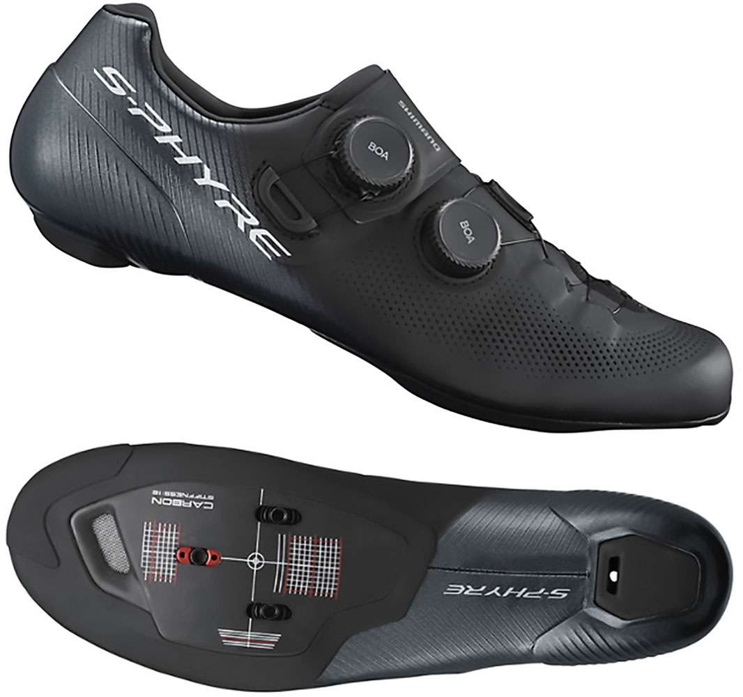 Shimano sh-rc903 s-phyre black - road bike shoes wide