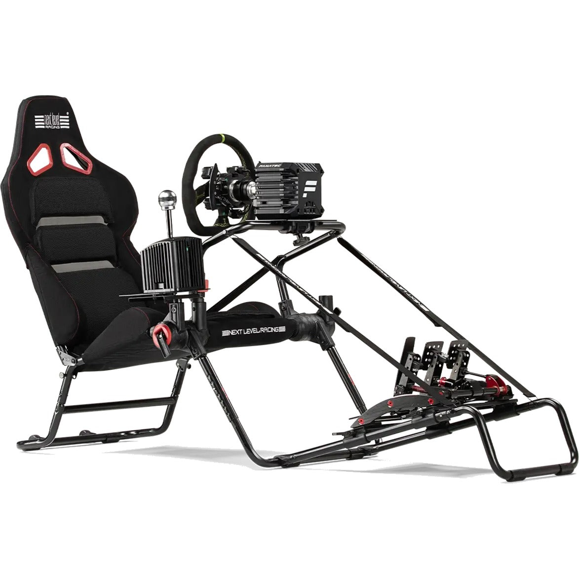 Next level racing gt lite pro foldable racing simulator (zwart)