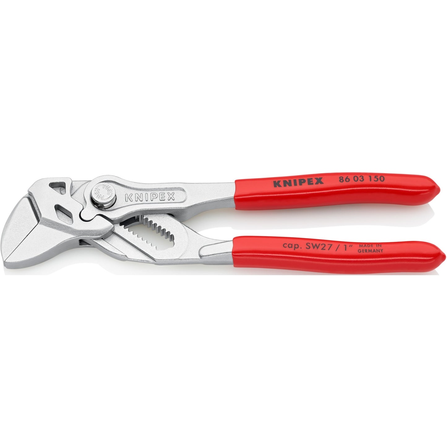 Knipex 86 03 150 serie - verstelbare tang - 150mm - vlakke bekken - ergonomische handgreep