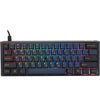Ducky one 3 pro mini rgb mechanisch gaming toetsenbord (zwart, us lay-out (qwerty), cherry mx2a speed silver, 60%, rgb led, double-shot pbt, quack mechanics, hot swap)