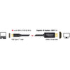 Delock usb-c (male) > hdmi (male) (dp alt mode) kabel (zwart, 1 meter, 4k 30 hz)