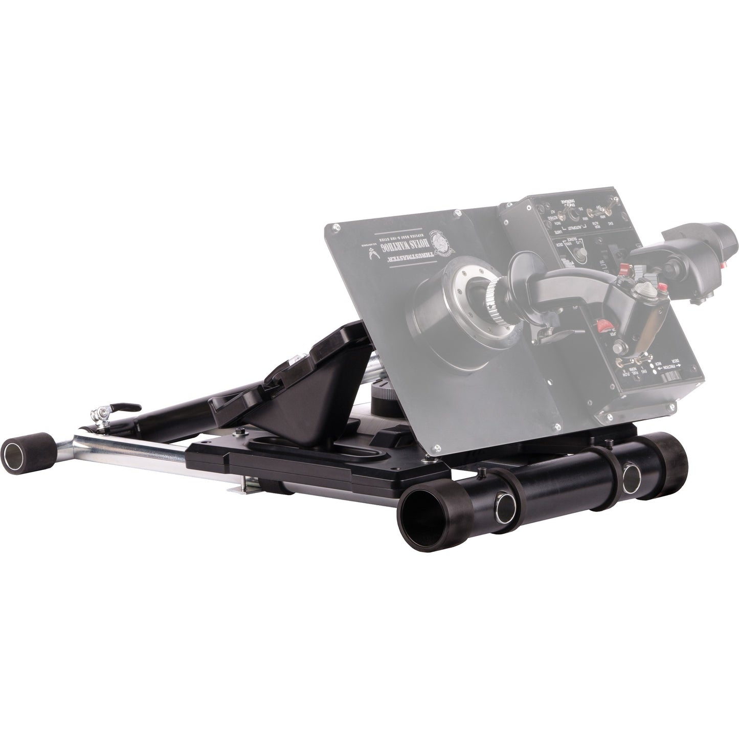 Wheel stand pro deluxe v2 thrustmaster hotas warth houder (zwart, voor thrustmaster hotas warthog, saitek x-55, x52, pro en x65)