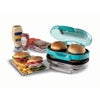 Ariete party time hamburger maker 0205 01 elektrische bakplaat (lichtblauw wit)