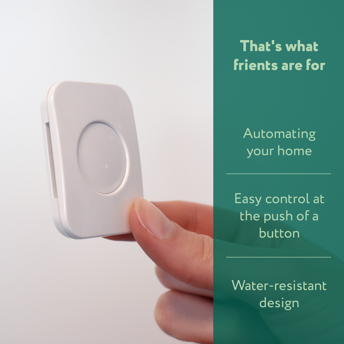 Frient smart button knop (wit, zigbee 3.0)