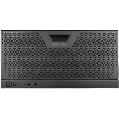 Silverstone rm51 rack behuizing (zwart | 5u | 2x usb-a | 1x usb-c)