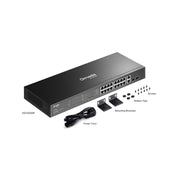 Tp-link omada es220gmp 20-poort gigabit easy managed switch (zwart, 16x poe+, 2x gigabit sfp) - afbeelding 6