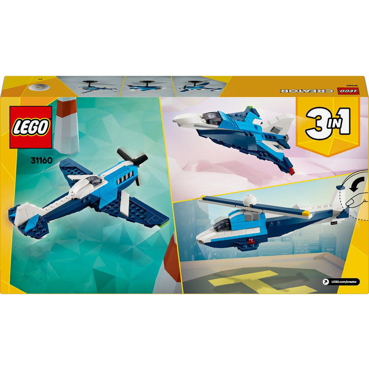 Lego creator 3-in-1 - luchtvaart: racevliegtuig constructiespeelgoed (31160)