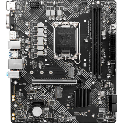 Msi pro h610m-g ddr4 socket 1700 moederbord (gb-lan, sound, µatx)