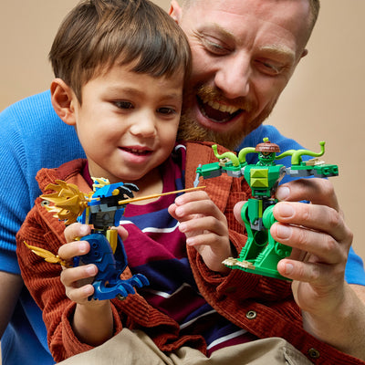 Lego ® ninjago® - jay's drakenmechastrijd - speelgoedmecha - speelset met 2 minifiguren - 71853