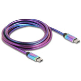 Delock usb 2.0 usb-c kabel, 2 meter (meerkleurig) - afbeelding 4
