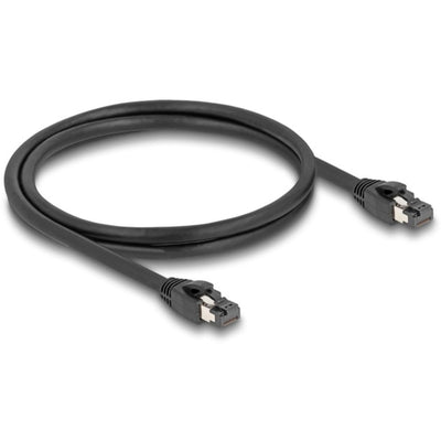 Delock cat.8.1 netwerkkabel (zwart, 1 meter, s ftp, rj-45)