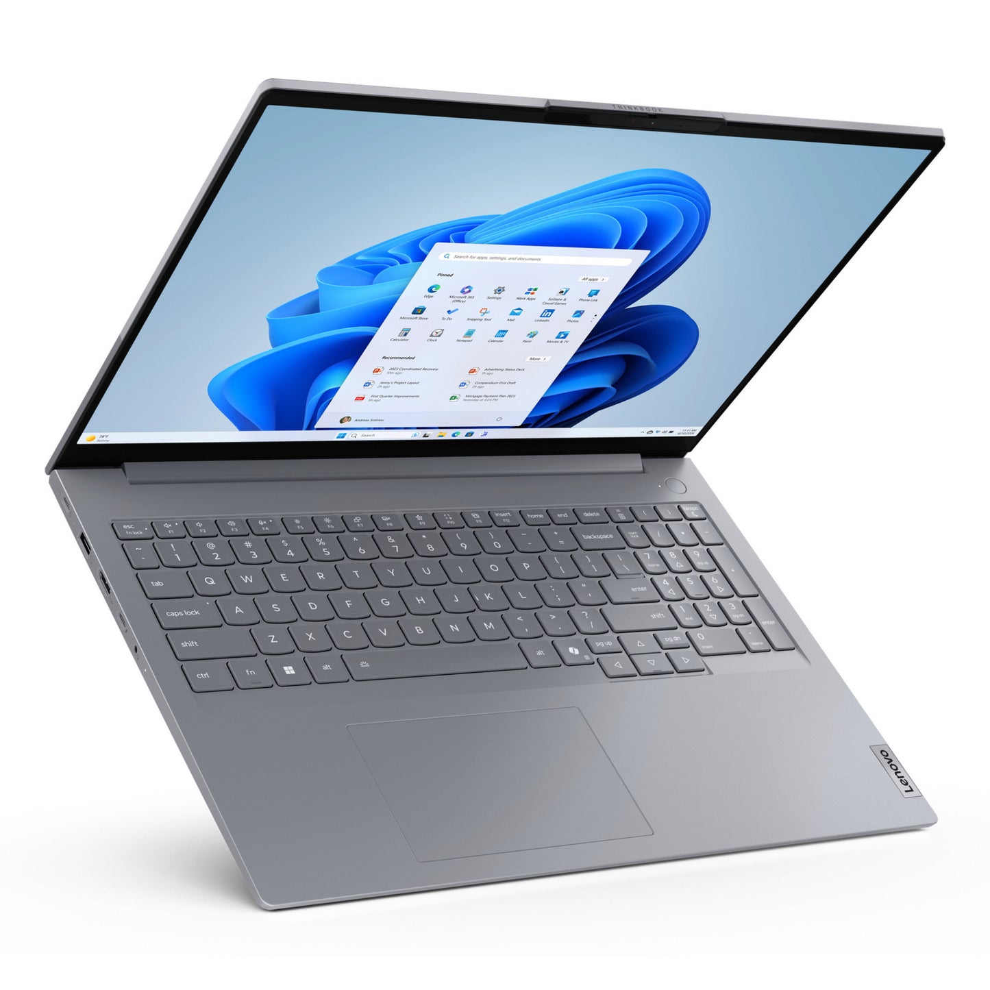 Lenovo thinkbook 16 g8 ial (21sk00ebmh) 16 laptop (grijs | core ultra 5 135h | arc graphics |16 gb | 512 gb ssd)