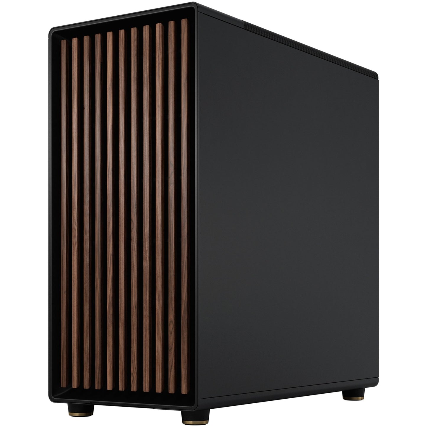 Fractal design north xl midi tower behuizing (zwart houtkleur | 2x usb-a | 1x usb-c)