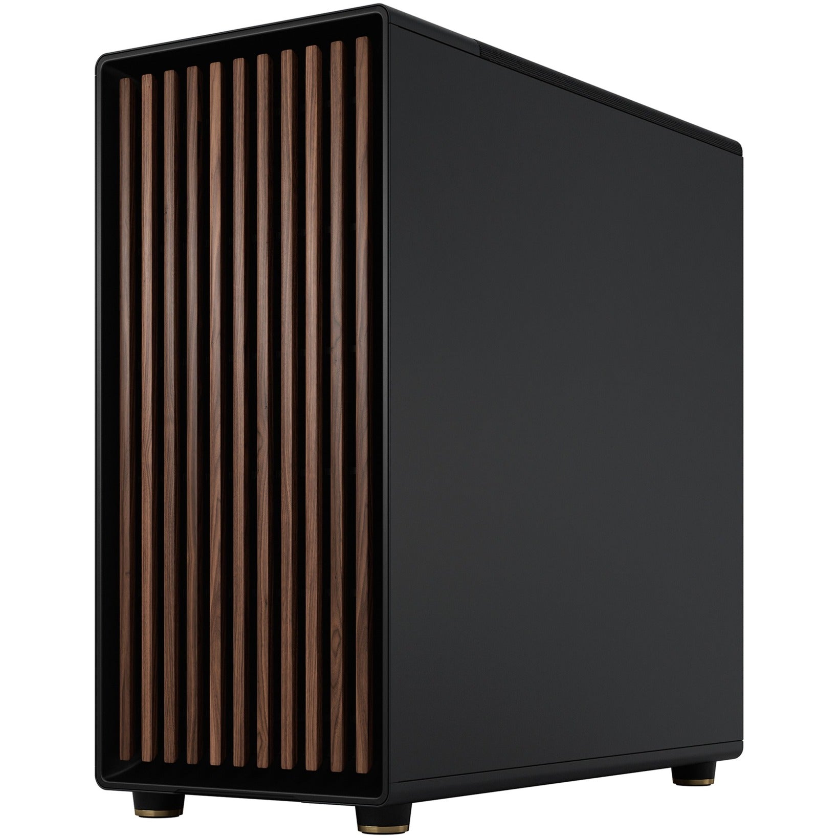 Fractal design north xl midi tower behuizing (zwart houtkleur | 2x usb-a | 1x usb-c)