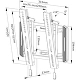Neomounts wl35-550bl12 tv wandsteun wandmontage (zwart) - afbeelding 19