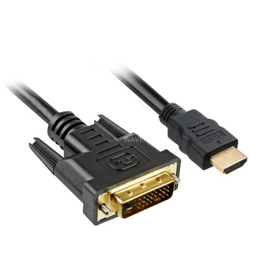 Sharkoon hdmi > dvi-d adapter (zwart, 5 meter, dual-link)