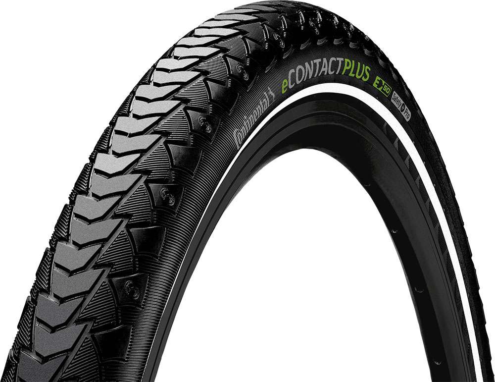 Continental eContact Plus 20x2.00 zwart, reflectie. E-bike stad + cargo band.