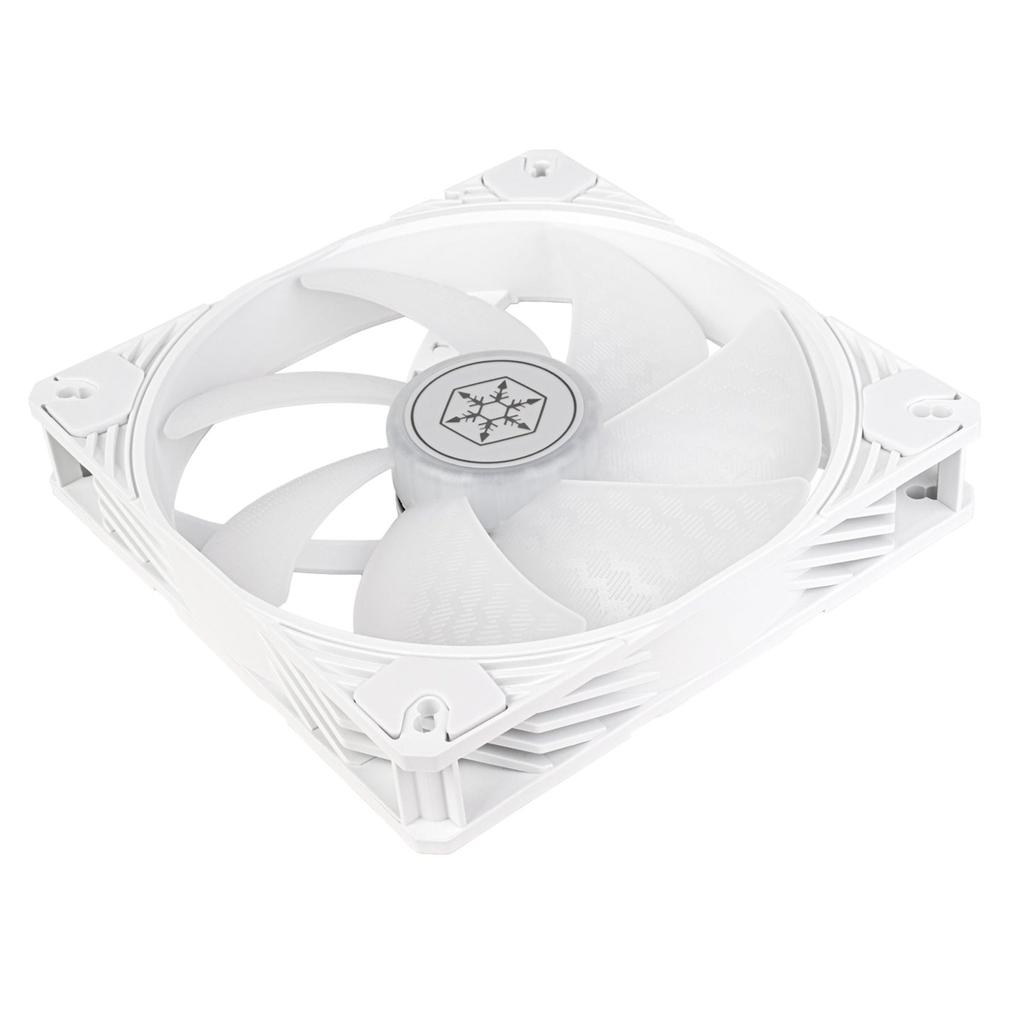 Silverstone shark force 140 argb case fan (wit, 140 x 140 x 25 mm, pwm, 4-1 pin argb (5v led))