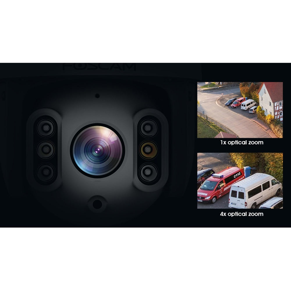 Foscam sd8p, 4k 8mp dual-band wifi ptz buiten beveiligingscamera (wit)