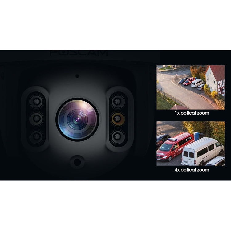 Foscam sd8p, 4k 8mp dual-band wifi ptz buiten beveiligingscamera (wit)