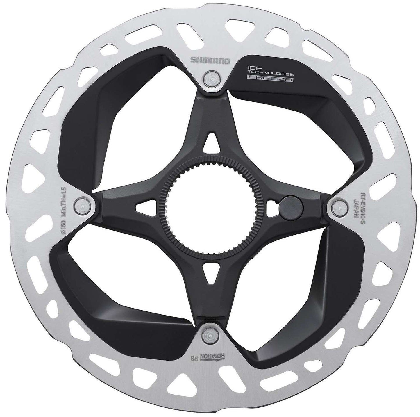 Shimano steps rt-em910 center-lock disc rotor for e-bike