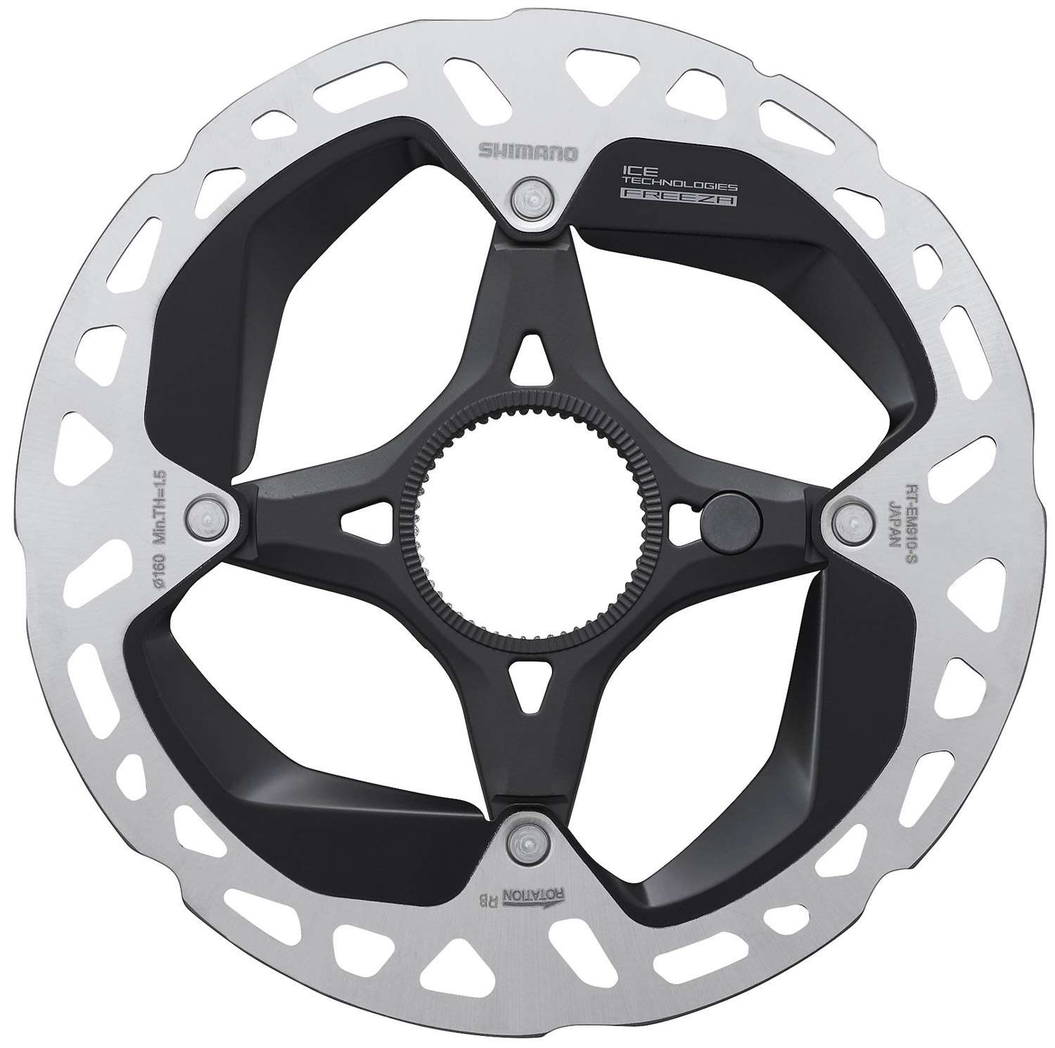 Shimano steps rt-em910 center-lock disc rotor for e-bike