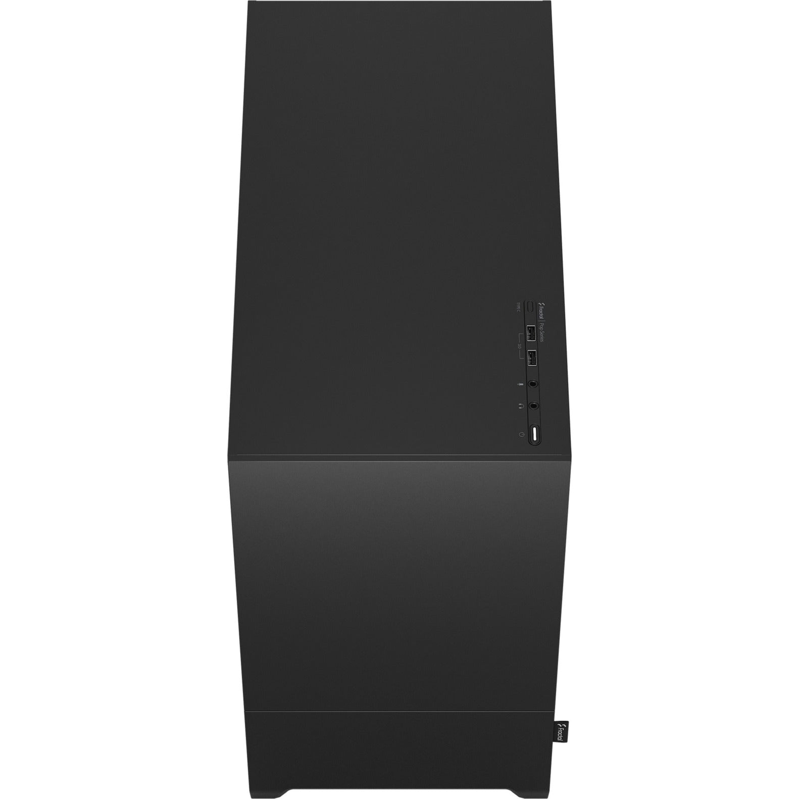 Fractal design pop mini silent black solid midi tower behuizing (zwart | 2x usb-a)