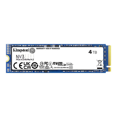 Kingston nv3 4 tb ssd (snv3s 4000g, pcie 4.0 x4, nvme, m.2 2280)