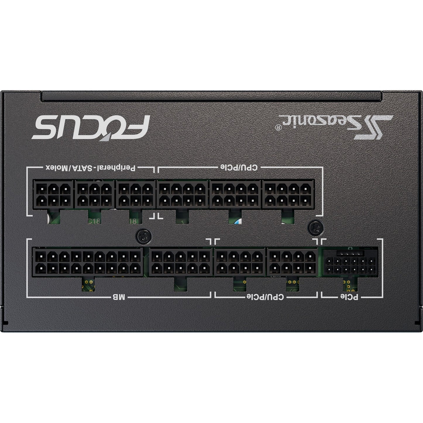 Seasonic focus gx-1000-v4 atx3.1 modulaire 1000 watt voeding (zwart, 1x 12vhpwr, 3x pcie)