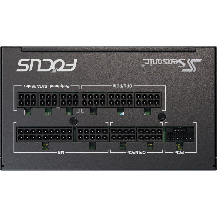 Seasonic focus gx-1000-v4 atx3.1 modulaire 1000 watt voeding (zwart, 1x 12vhpwr, 3x pcie)
