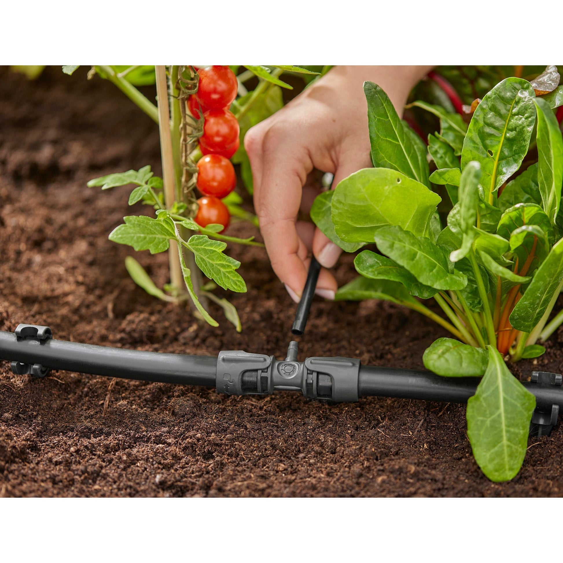 Gardena micro-drip-system t-stuk 1 2” – 3 16 verbinding (donkergrijs)
