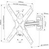 Neomounts wl40s-840bl14 select tv wandsteun standaard (zwart)