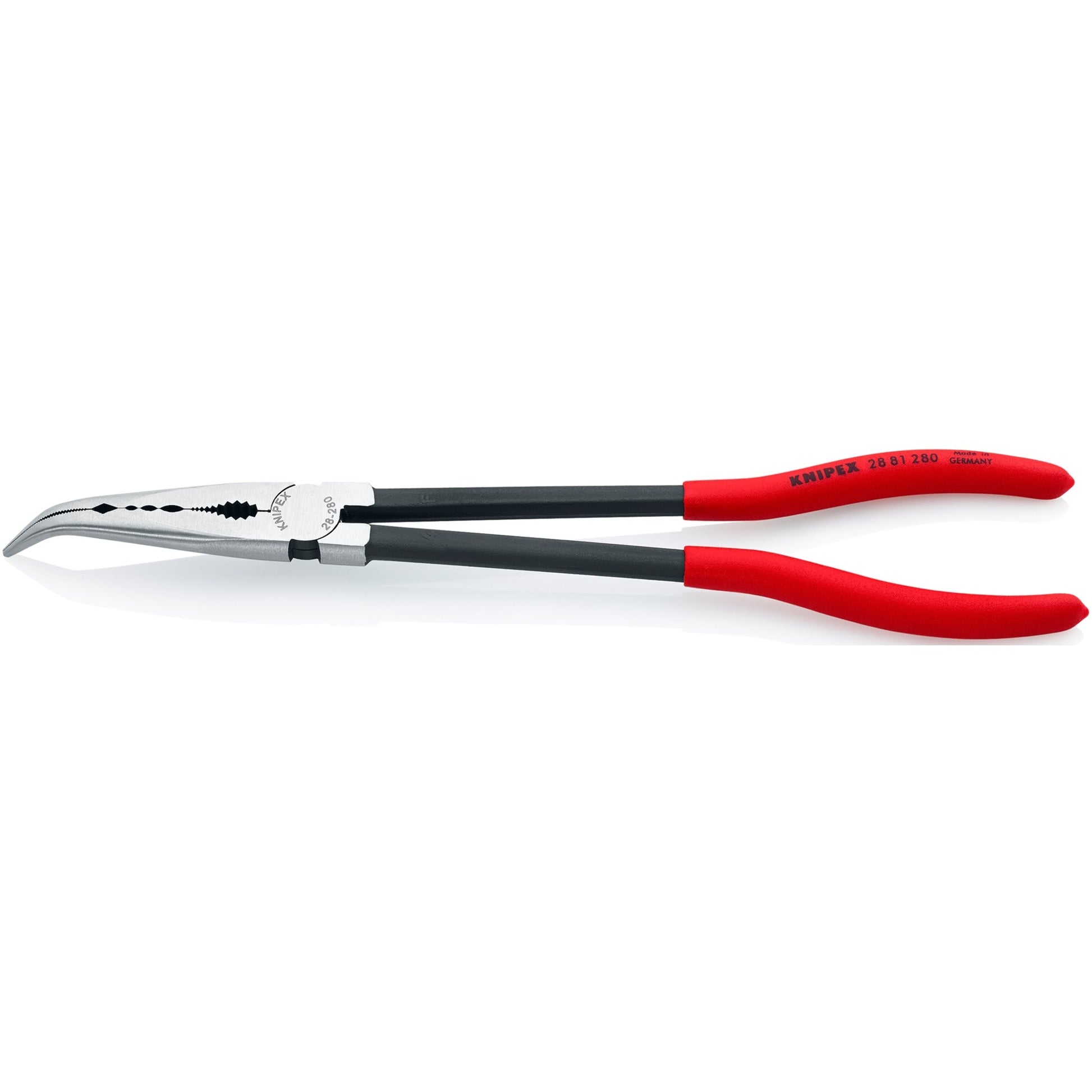 Knipex montagetang gebogen 2881280 grijptang (rood zwart)