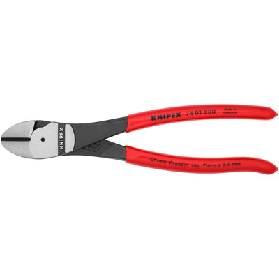 Knipex 74 01 200 kracht-zijsnijtang gepolijst kunststof 200mm
