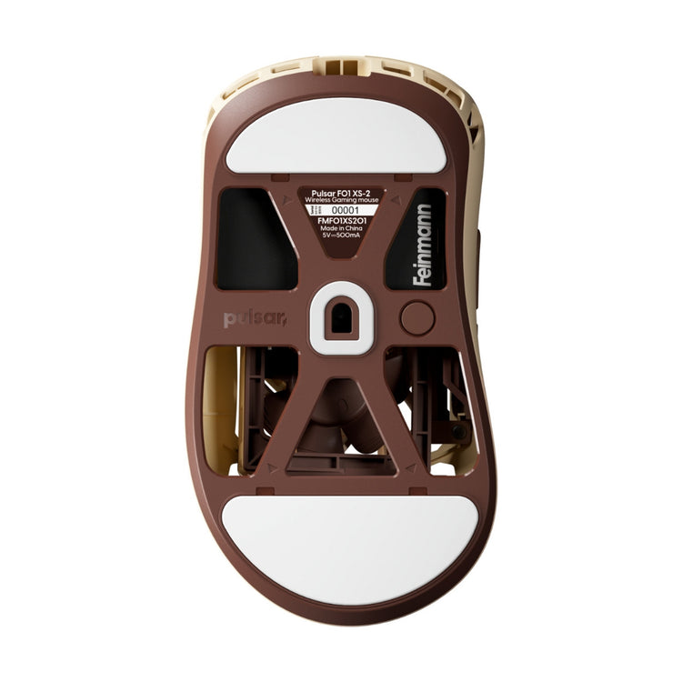 Pulsar feinmann f01 noctua edition gaming muis (beige, 42.000 dpi, 8k)