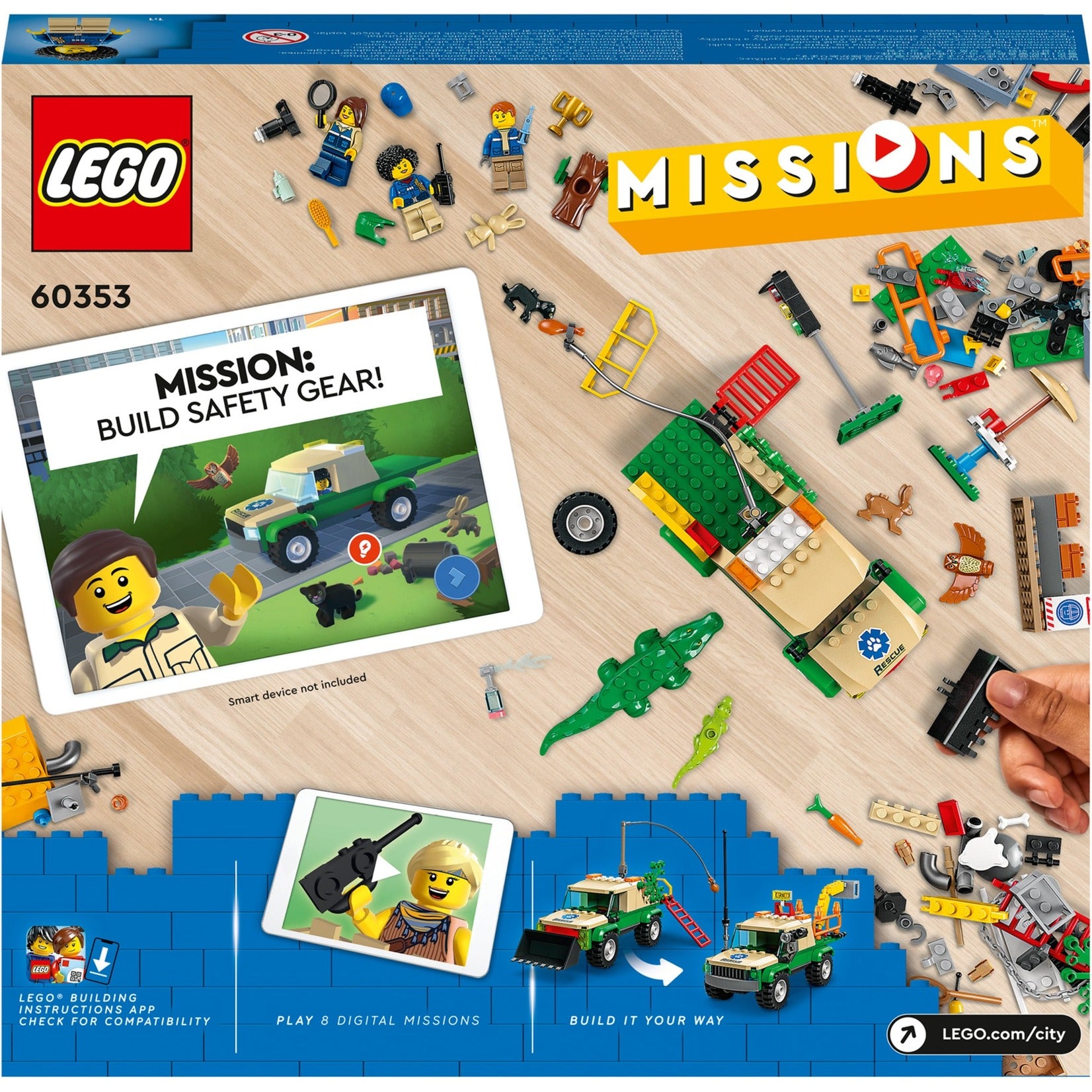 Lego city - wilde dieren reddingsmissies constructiespeelgoed (60353)