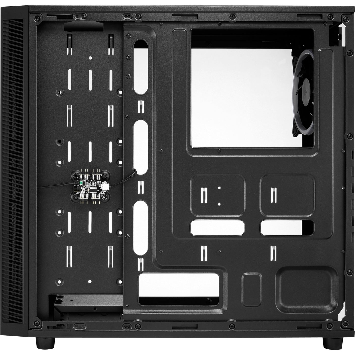 Sharkoon tg4m rgb midi tower behuizing (zwart | 2x usb-a | rgb | tempered glass)